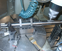 Machining new lower feed shaft